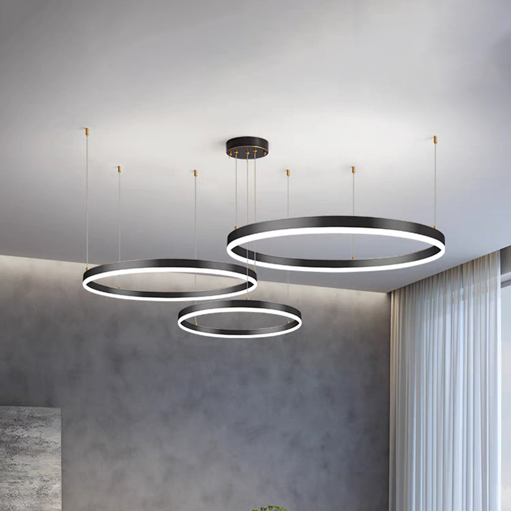 Modern Lorenna LED ring pendant, an efficient and stylish ceiling fixture.