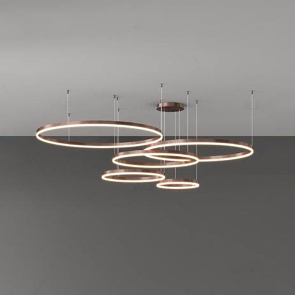Bright Lorenna LED ring pendant light, perfect for modern kitchen islands.