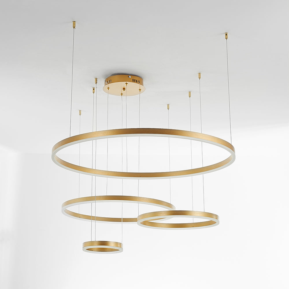 Lorenna LED ring pendant, a contemporary ceiling light for modern interiors.