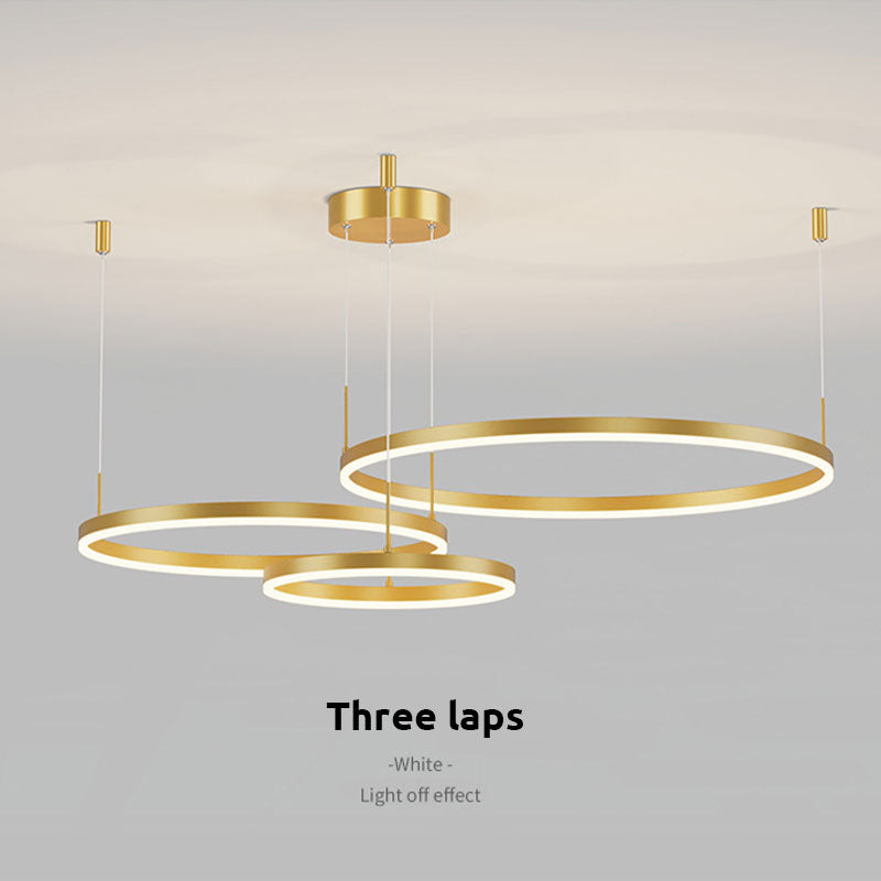 Stylish Lorenna modern LED ring light, a focal point ceiling fixture.