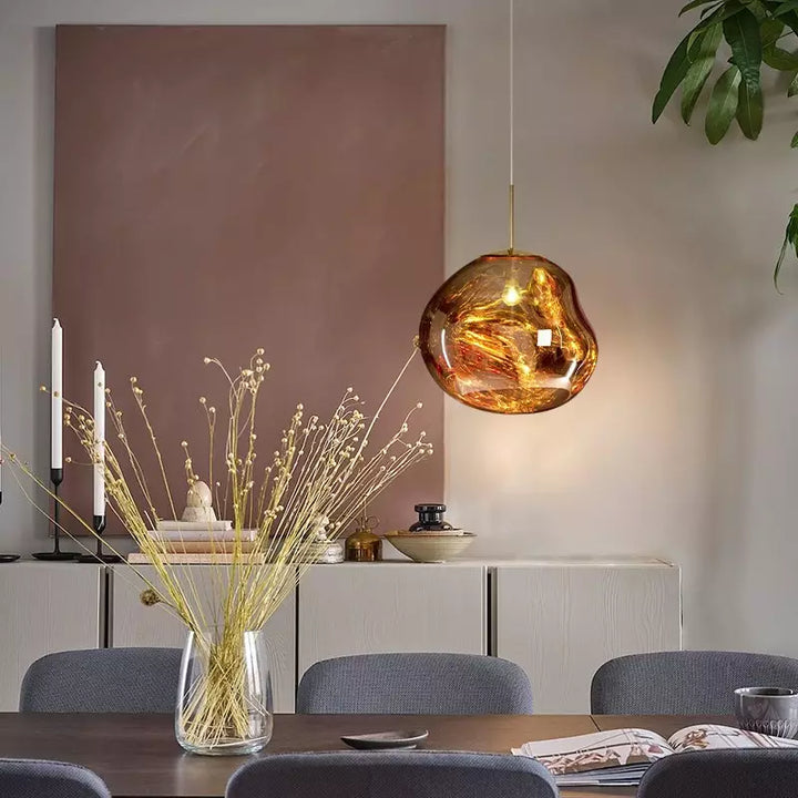 Melt design pendant, a captivating and artistic hanging light that transforms any interior.