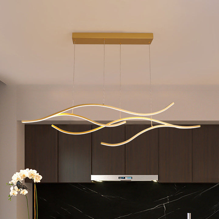 Contemporary dimmable LED pendant light fixture, minimalist design for modern home decor, energy-efficient.