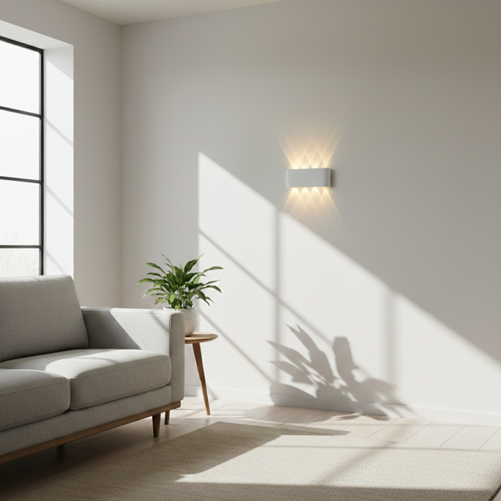 Contemporary LED wall lamp, an elegant addition to modern living spaces.