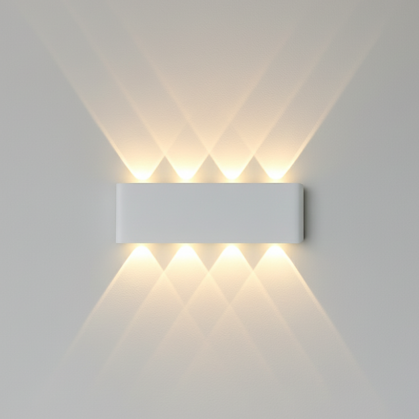 Sleek LED wall lamp, adding a contemporary touch to hallways and entryways.