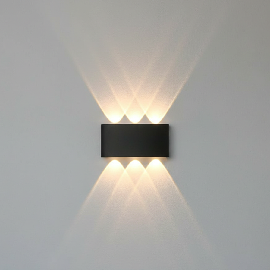 Sleek integrated LED wall light, enhancing contemporary home decor indoors.