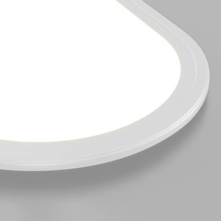 Space-saving sleek oval LED ceiling light, modern design for contemporary homes.
