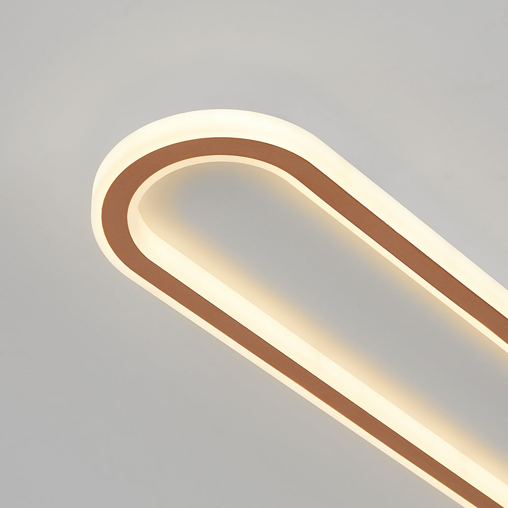 Oval LED Flush Mount Ceiling Light, dimmable functionality for perfect ambiance.