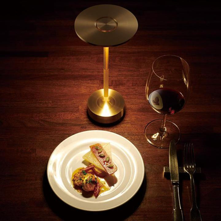 Dimmable LED cordless table lamp offering adjustable ambiance and convenient touch control for your home.