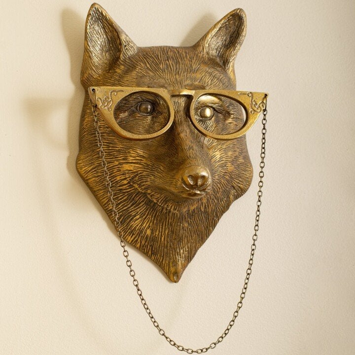 Unique hand-painted resin owl wall decor, charming interior design piece for any room.