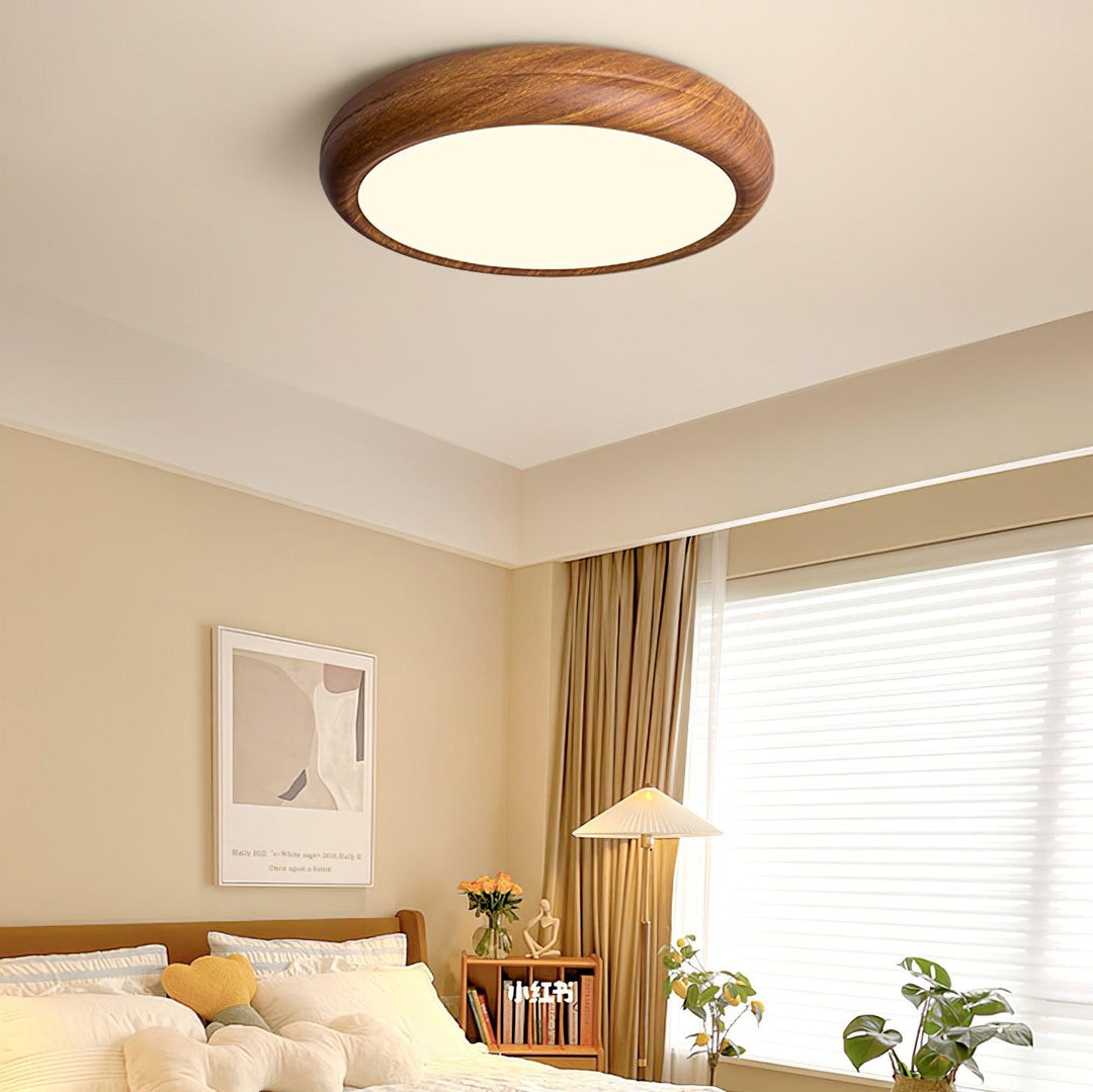 Stylish round LED ceiling light, flush mount, modern lighting for any room.