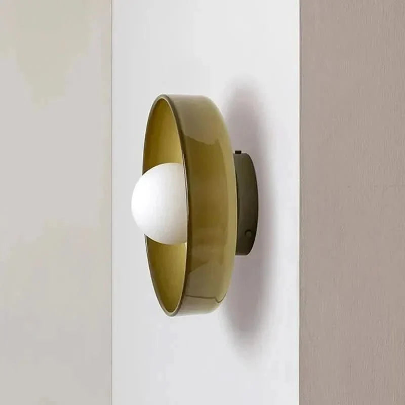 Stylish glass ceiling lamp, modern Scandinavian aesthetic, versatile indoor lighting for elegant home spaces.