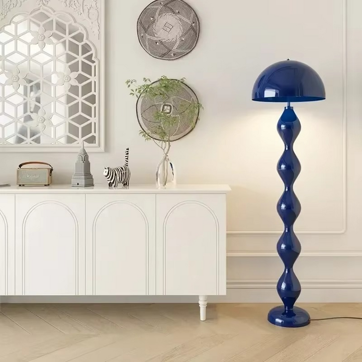 Modern Scandinavian LED floor lamp, perfect for elegant living room lighting and minimalist decor.