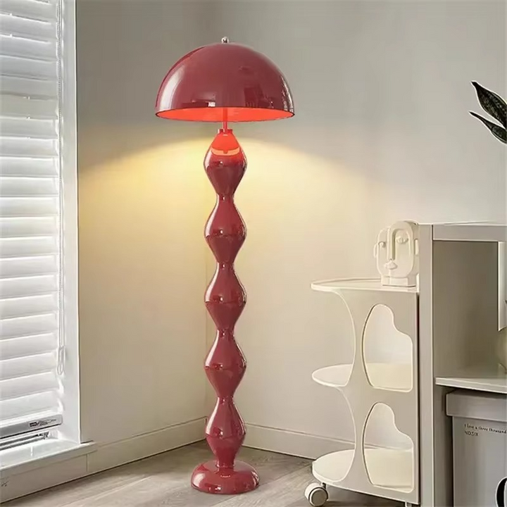 Ambient LED floor lamp, showcasing a sleek, contemporary Scandinavian design for modern decor.