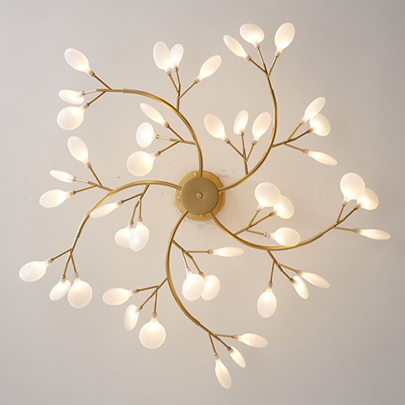 Stylish black branch chandelier, sculptural and contemporary home decor.