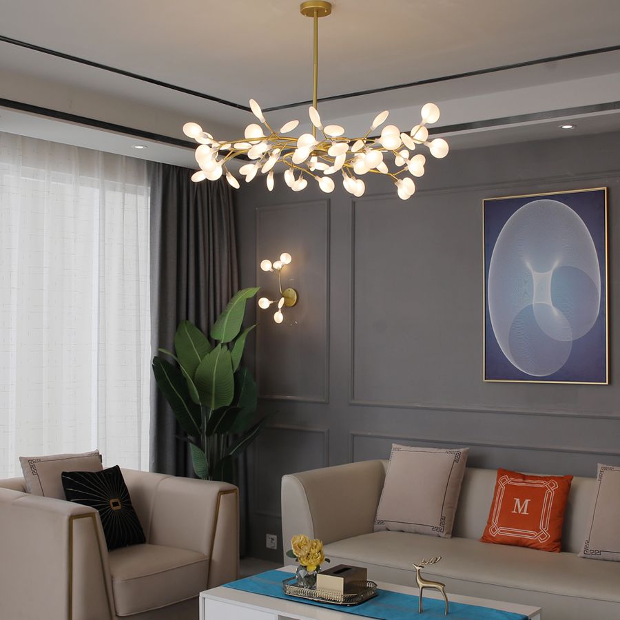 Dramatic black branch chandelier, a bold statement for contemporary homes.