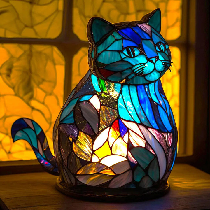 Artistic LED table lamp with sleek, modern sculptural design, perfect for ambient lighting.