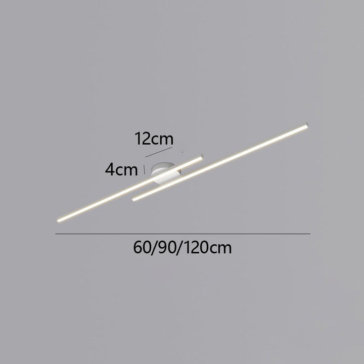 Dimmable LED semi-flush ceiling lamp, modern design, perfect for adjustable lighting.