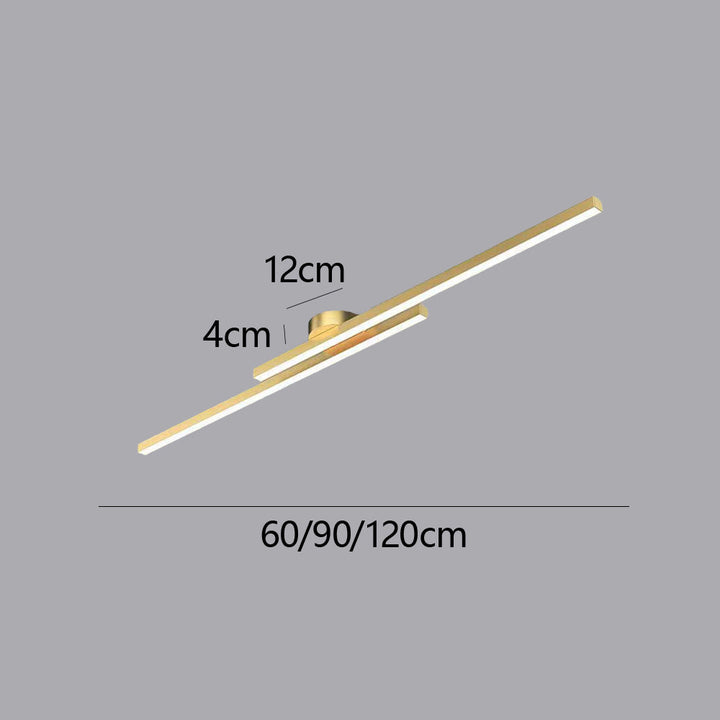 Clean design LED semi-flush light, modern contemporary home lighting solution.