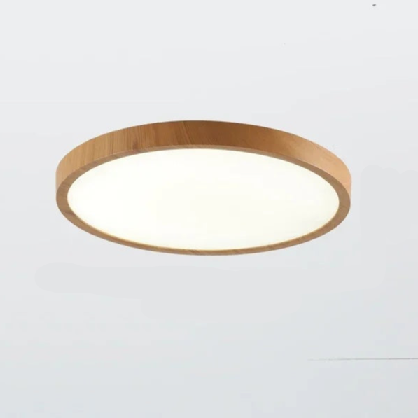 Elegant circular LED ceiling light, ultrathin and modern, adding a minimalist touch to any room.