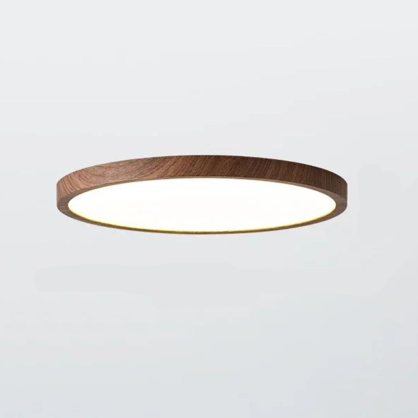 Versatile ultrathin circular LED ceiling light, modern & energy-efficient for various home interiors.
