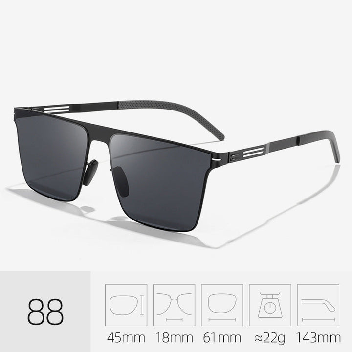 Sleek modern square frame sunglasses, perfect fashion accessory with essential UV protection.