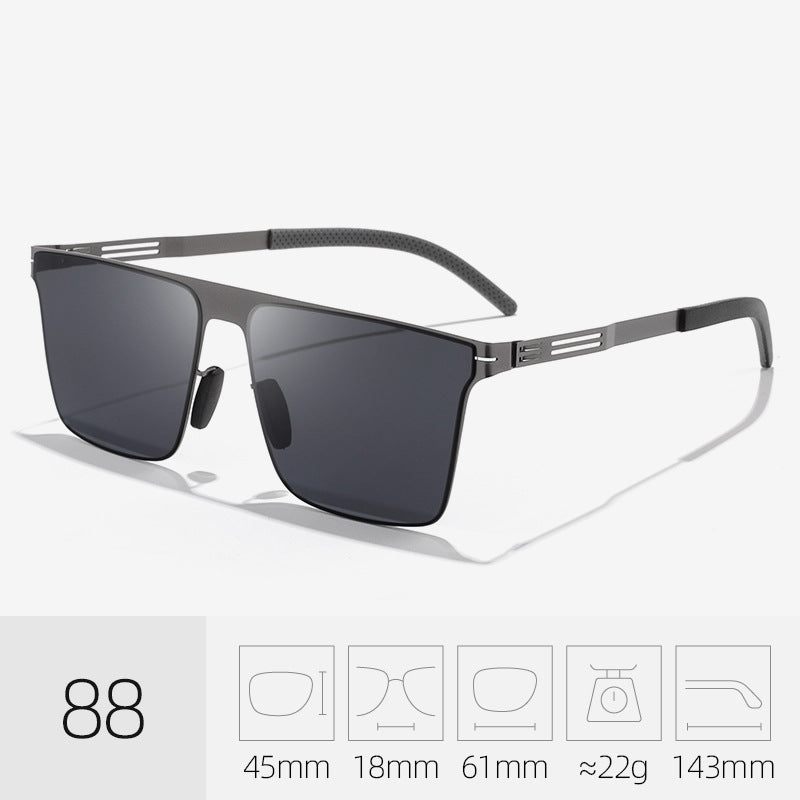 Versatile square frame sunglasses for all genders, providing superior UV protection & style.