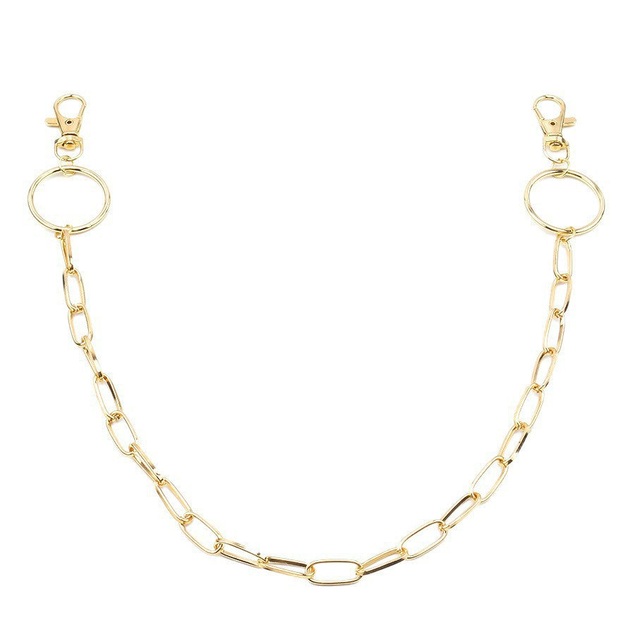 Timeless unisex stainless steel chain. Modern accessory for diverse fashion and streetwear jewelry appeal.