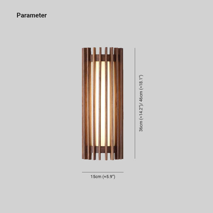 Contemporary indoor wall light, modern wood, perfect LED home decor.