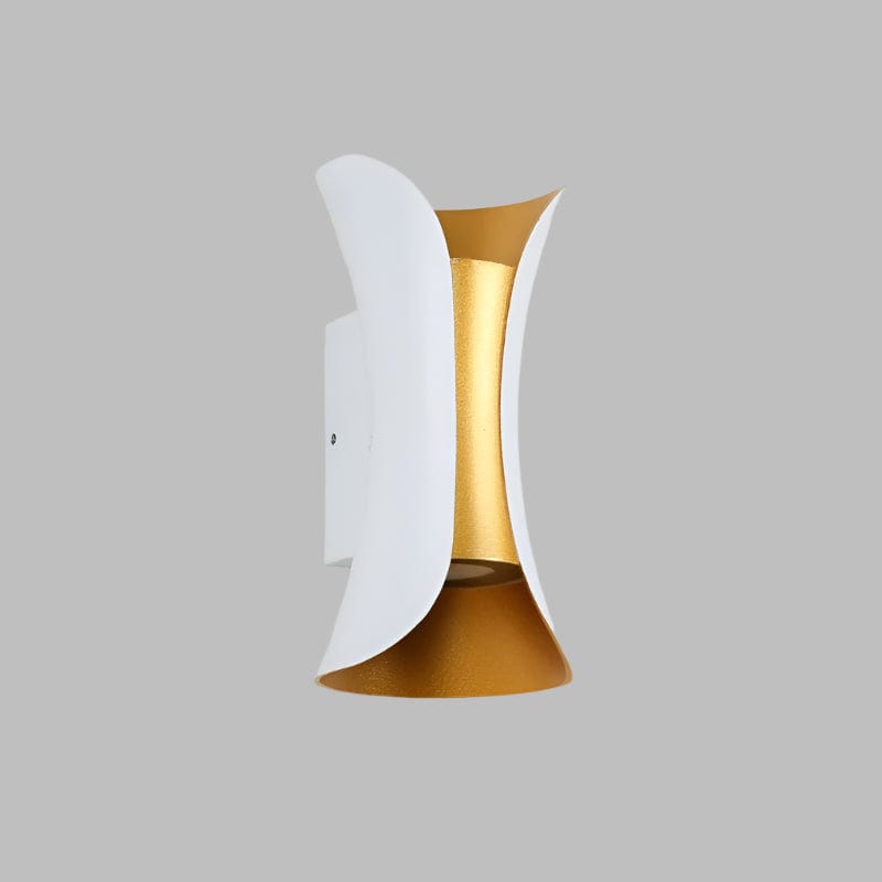Waterproof LED wall light, featuring a modern design for elegant home exterior lighting.