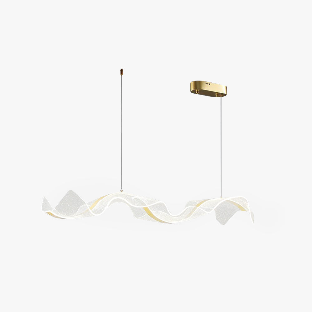 Modern Wave LED pendant light with a sleek, contemporary design for stylish home interiors.