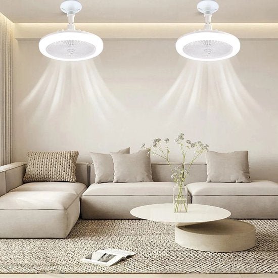 Sleek indoor ceiling fan featuring an integrated LED light and easy remote operation for any room.