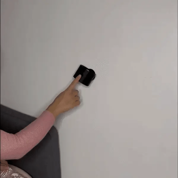 Energy-efficient rechargeable LED wall light, wireless & modern. Features 360° rotating head.