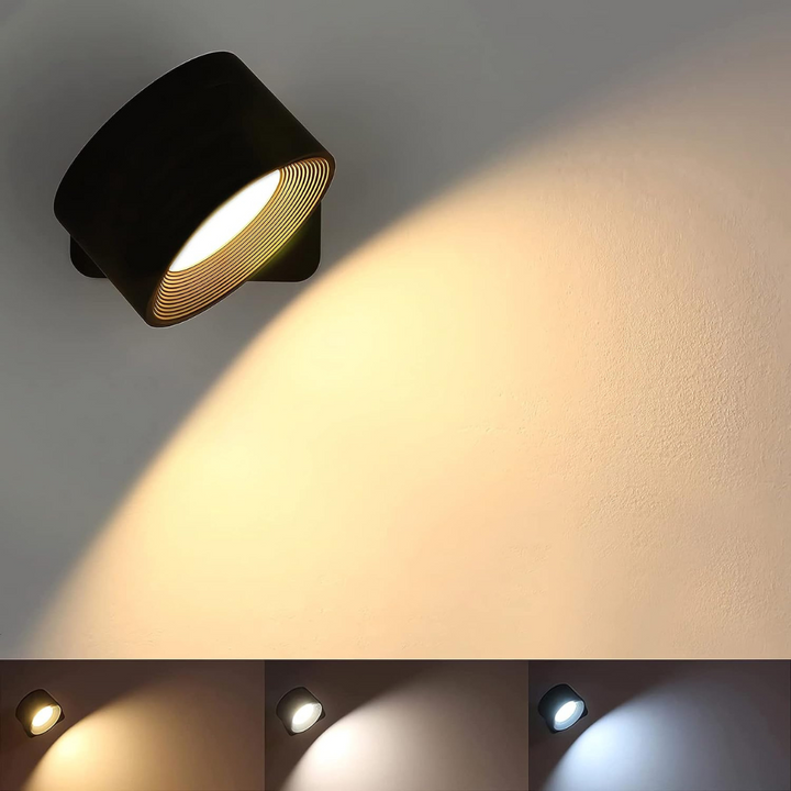 Hallway accent LED light, wireless, magnetic, 360° adjustable beam for perfect illumination.