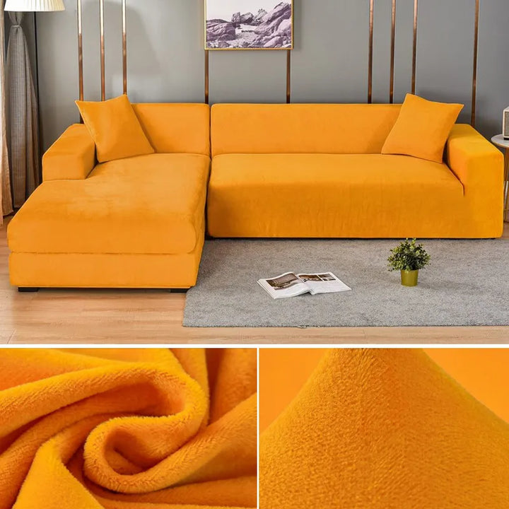 Modern wrinkle-free washable sofa cover for universal fit. Easy care couch slipcover, pet-friendly.