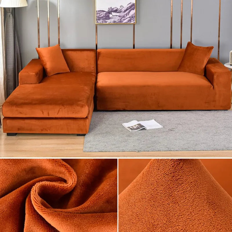 Stain-resistant pet-friendly sofa cover, all sizes. Washable stretch slipcover for modern homes.