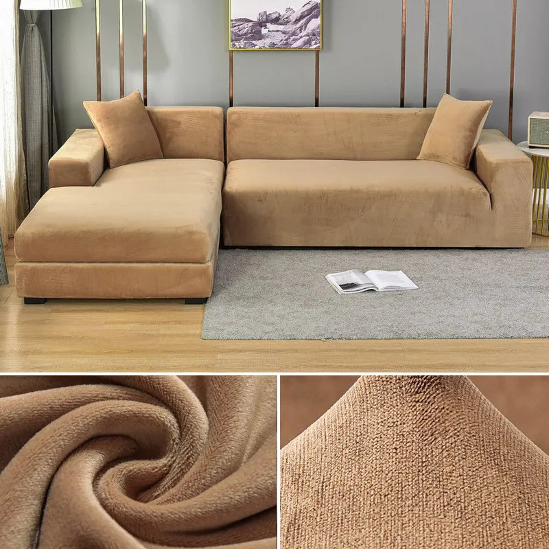Living room modern sofa cover, stain-resistant. Pet-friendly washable stretch slipcover.