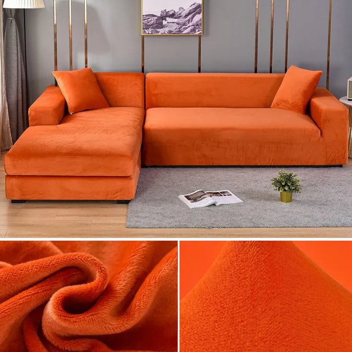 Wrinkle-free washable sofa protector. Modern design, pet-friendly, fits all standard sofas.
