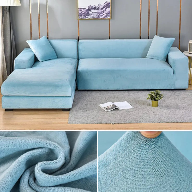 Universal fit modern slipcover for sofas. Pet-friendly, stain-resistant, easy to maintain.