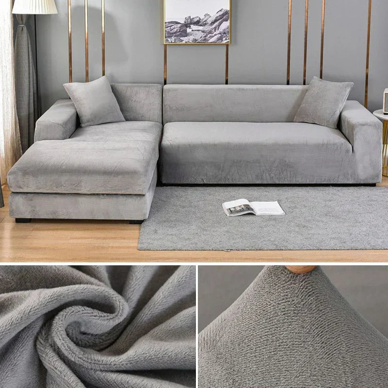 Elegant modern sofa cover, pet-friendly. Stain-resistant, universal stretch fit, easy to clean.