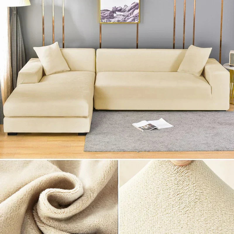 Refresh your living room with this wrinkle-free washable sofa cover. Modern, stretch, universal.