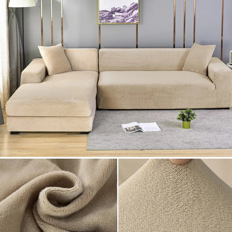 Modern decor stretch sofa cover, universal fit. Pet friendly, stain resistant, washable slipcover.