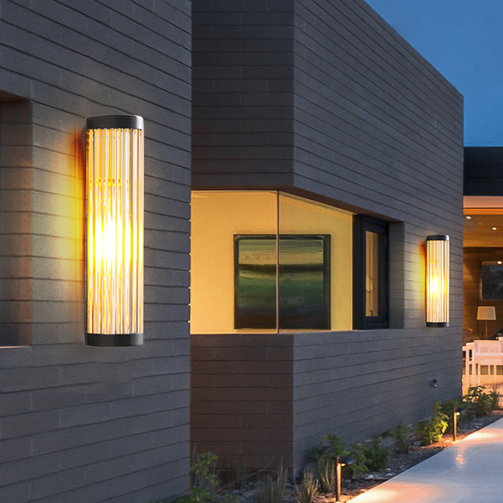 Modern Moorey Exterior Wall Lamp. Stylish lighting for outdoor spaces, patios, and gardens. IP65 rated.