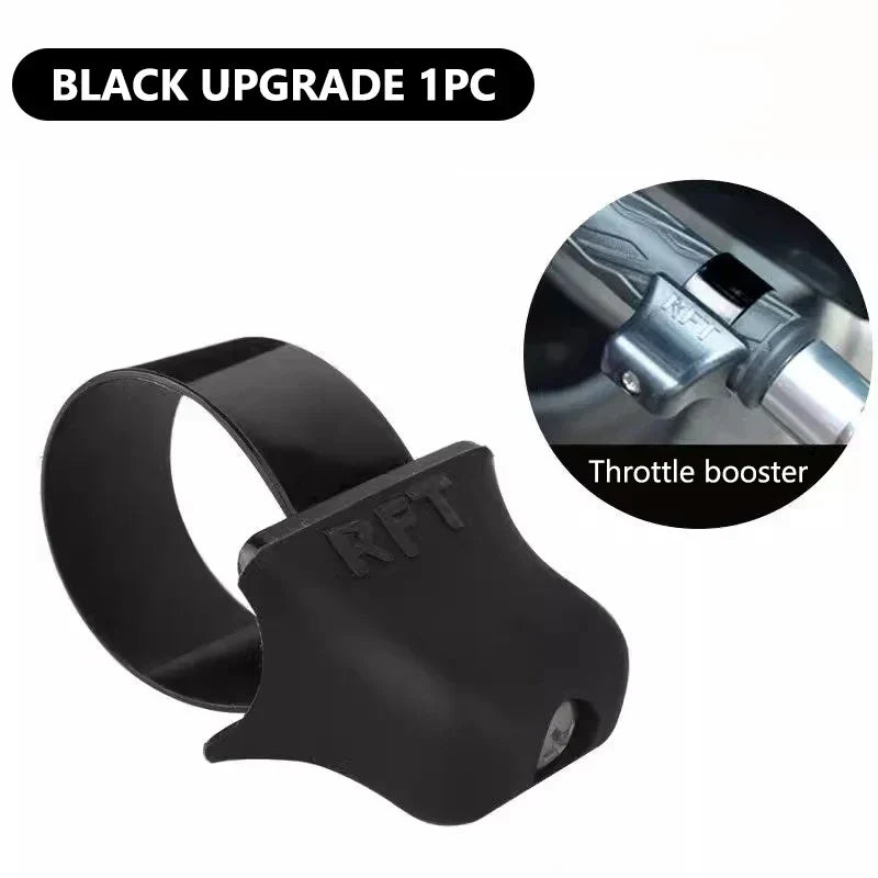 Motorcycle throttle grip booster wrist rest for reduced fatigue during long rides. Universal fit & easy install.