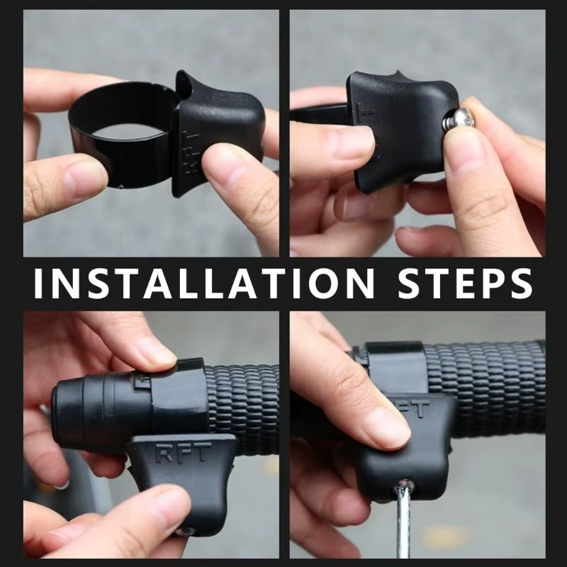 Easy install motorcycle throttle control grip booster. Enhances riding comfort, reduces hand fatigue for all riders.