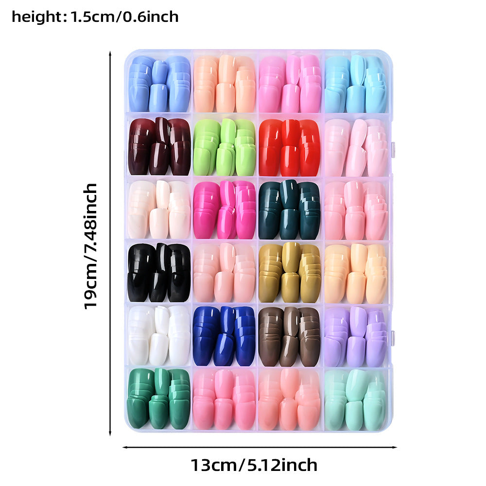 Professional multi-shape false nails; stiletto, almond & square for salon-quality artificial nail manicures.