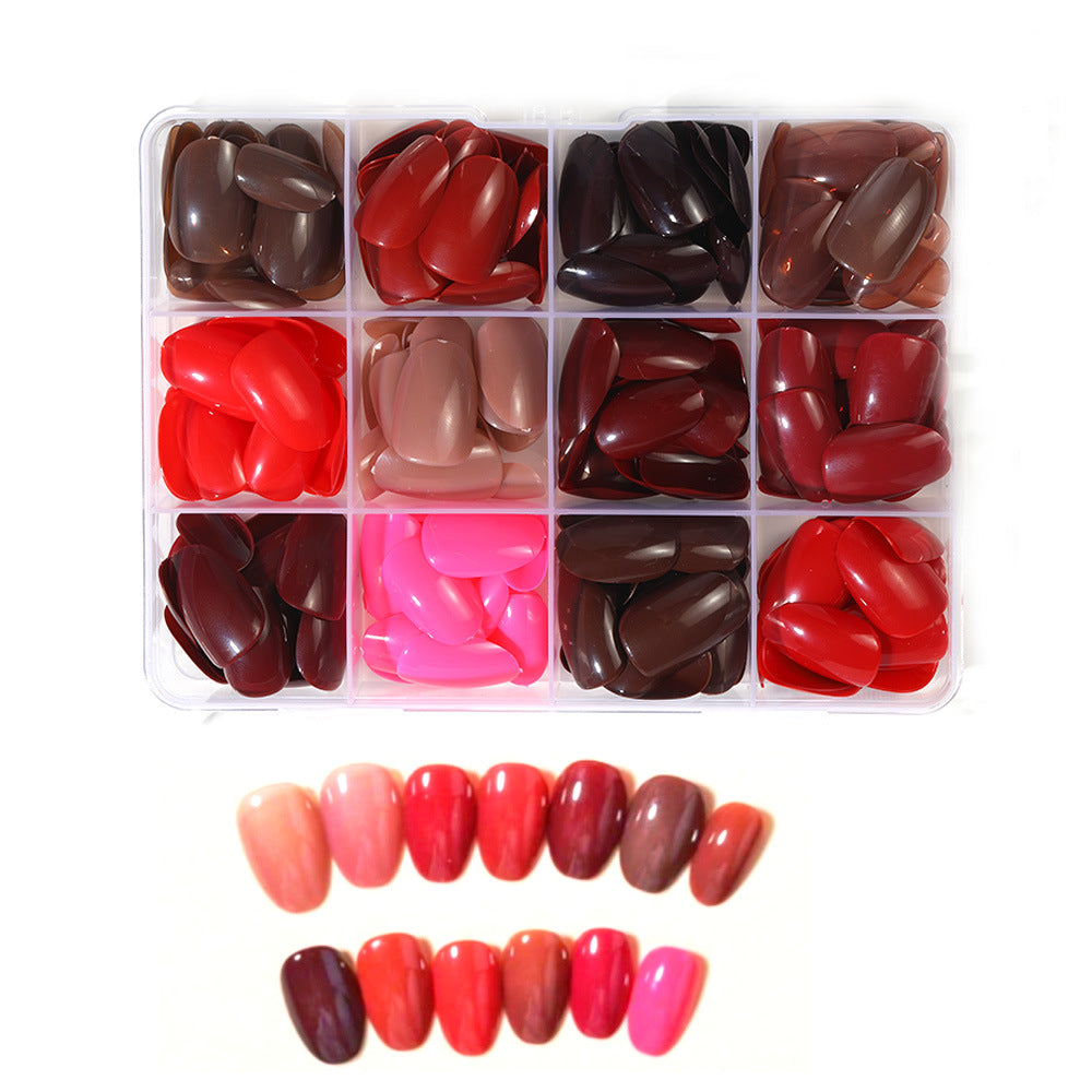 Multicolor press-on nail kit for women, offering easy application and long-lasting stylish manicures.