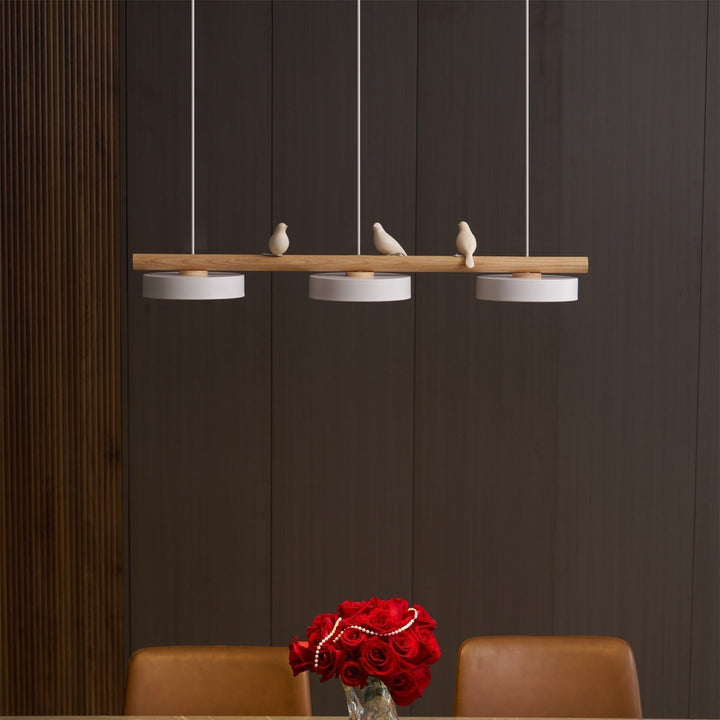 Stylish LED pendant light with adjustable bird design, perfect for decorative lighting.