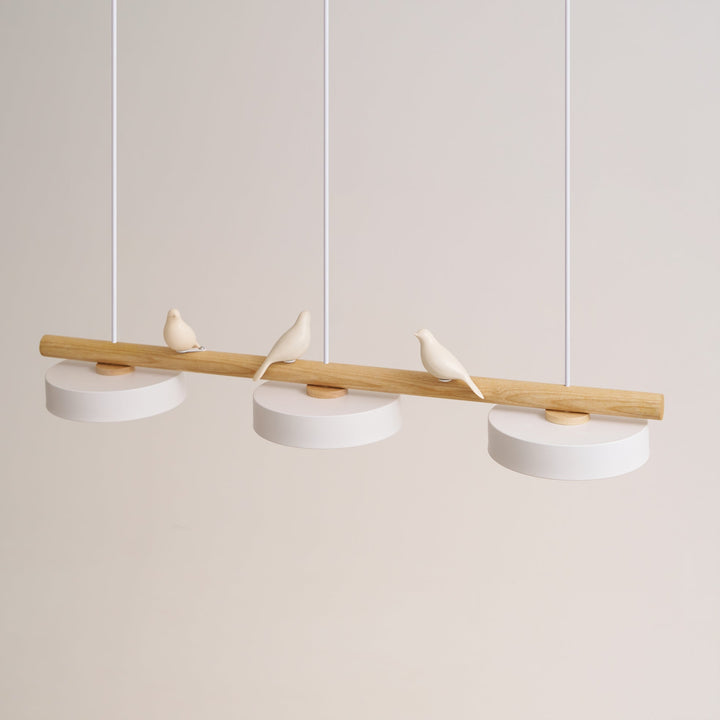Modern decorative pendant light, bird motif, adjustable LED, ideal for home decor.
