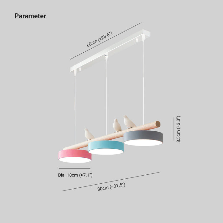 Modern LED bird pendant light, decorative ceiling fixture for stylish home ambiance.