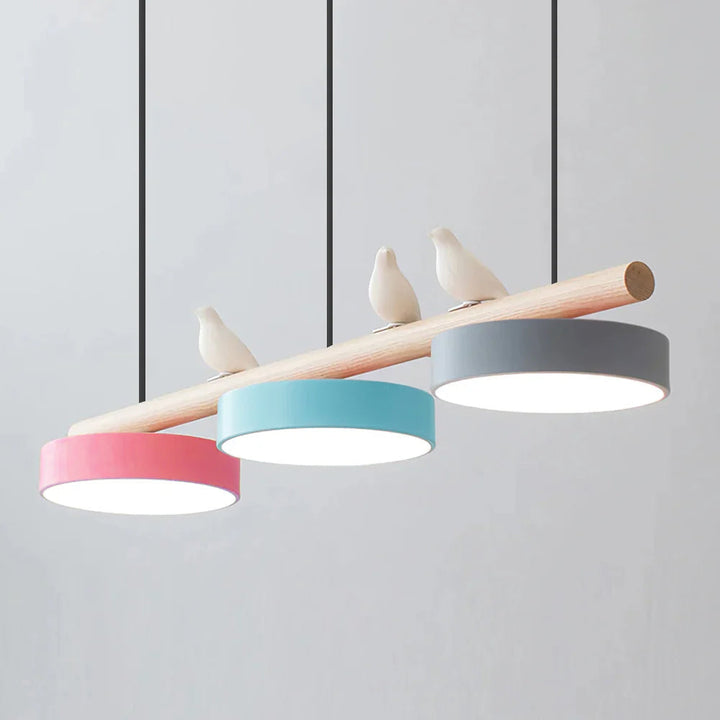 Contemporary adjustable LED bird light, nature-inspired, a stunning pendant fixture.